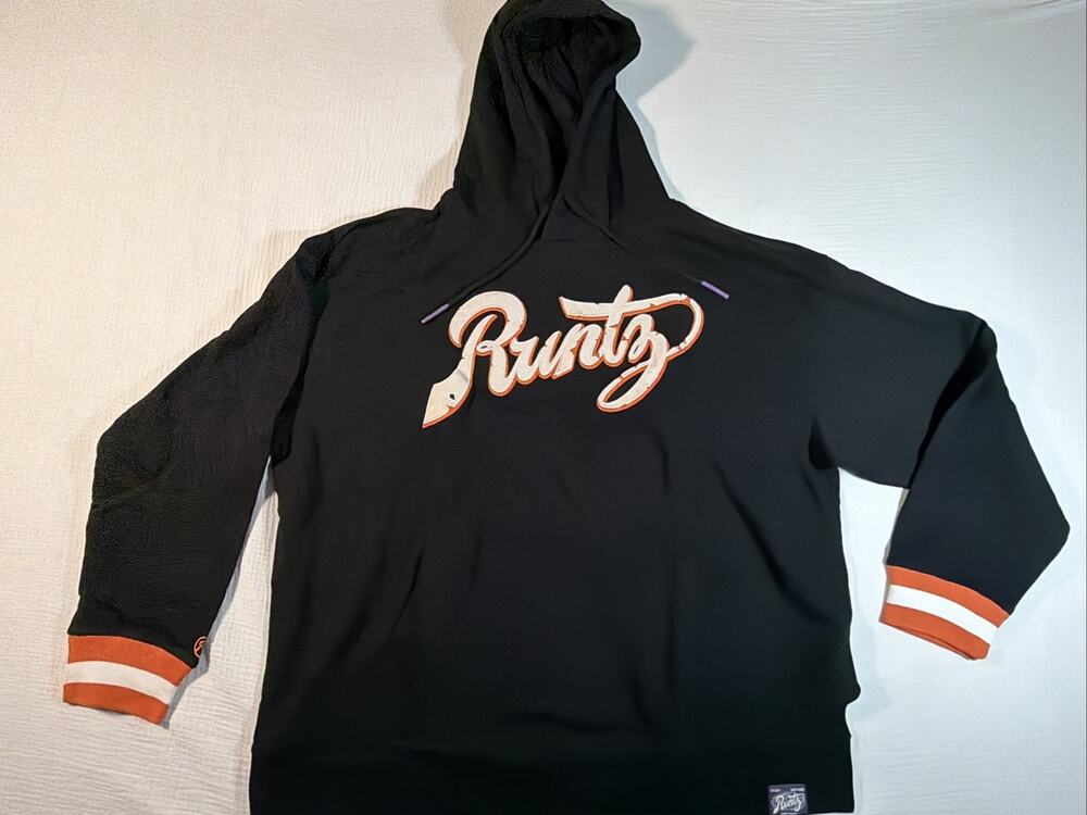 Runtz Stencil Embroidered Hoodie Worldwide Mens 3XL Hooded Sweatshirt Heavy